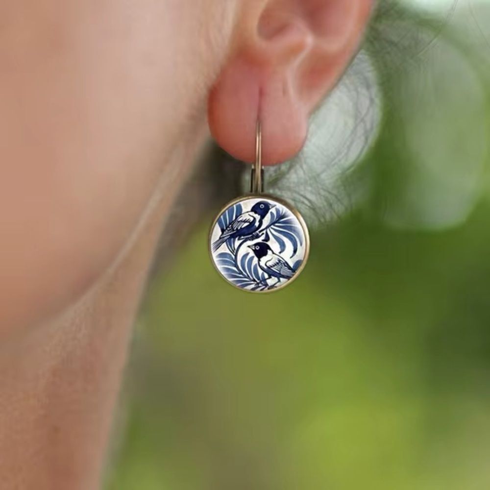 Boho bird earrings N1084